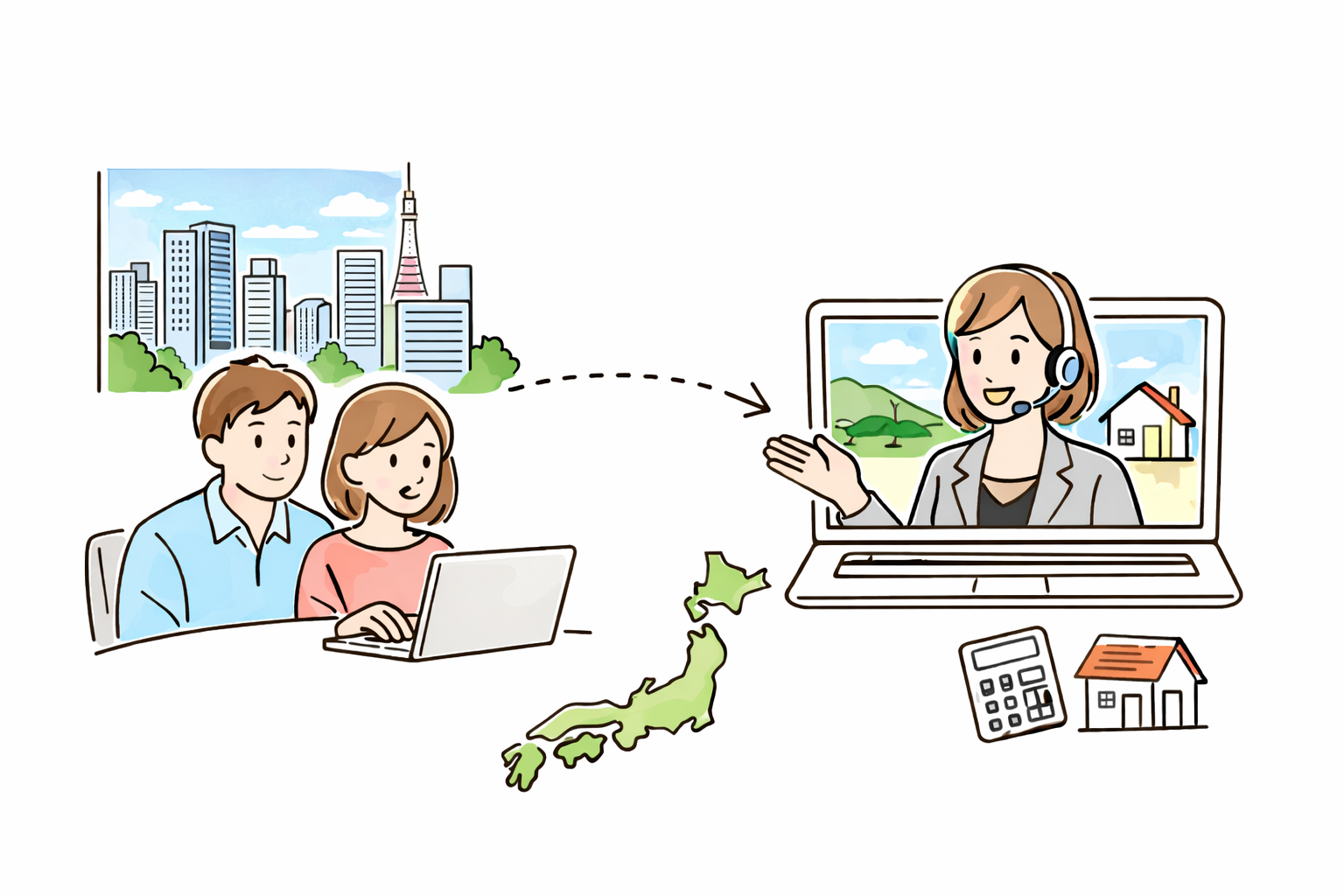 オンライン相談｜ご相談無料・遠方の方の家づくりをサポートします